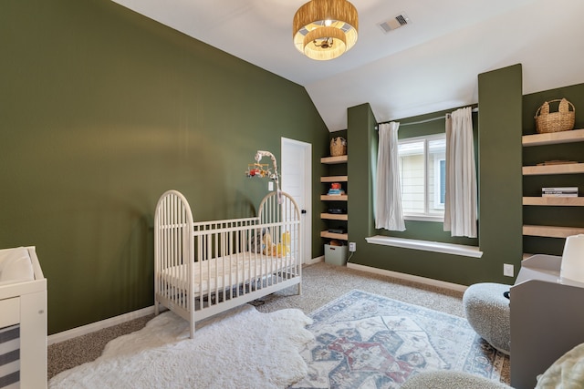 20314 Tarpon Bay Ln, Cypress, TX 77433 - bedroom with carpet floors, lofted ceiling, and a nursery area