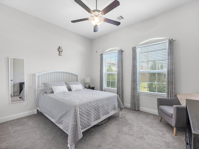 4623 Bisontine Bay Ln, Rosharon, TX 77583 - carpeted bedroom featuring baseboards and a ceiling fan