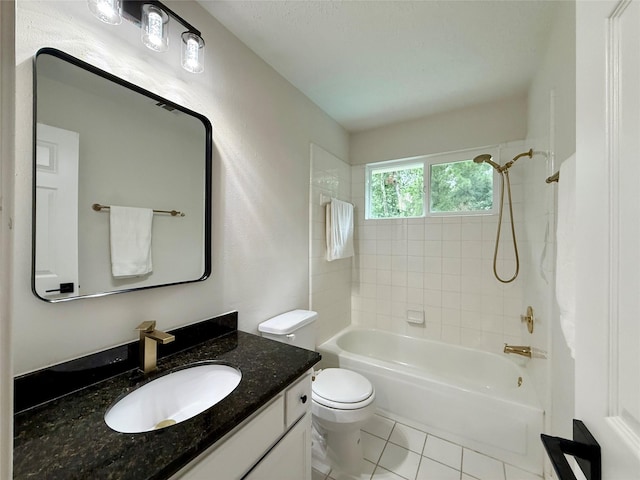 19 Pebble Hollow Ct, The Woodlands, TX 77381 - full bathroom featuring vanity, tub / shower combination, and tile patterned flooring