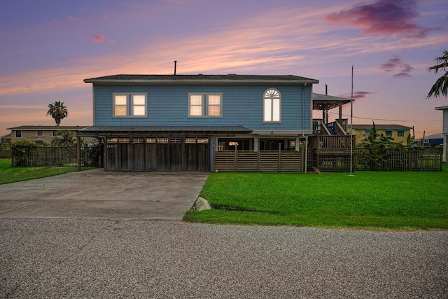 16615 Mansvelt Rd, Jamaica Beach, TX 77554 - coastal home featuring concrete driveway and a carport