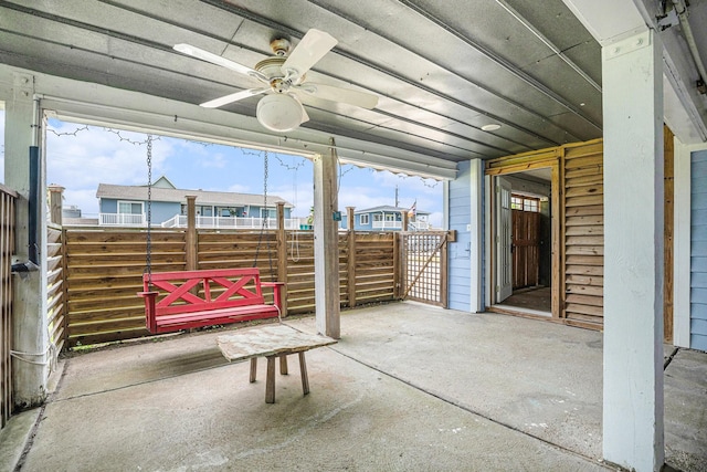 16615 Mansvelt Rd, Jamaica Beach, TX 77554 - sunroom with a ceiling fan
