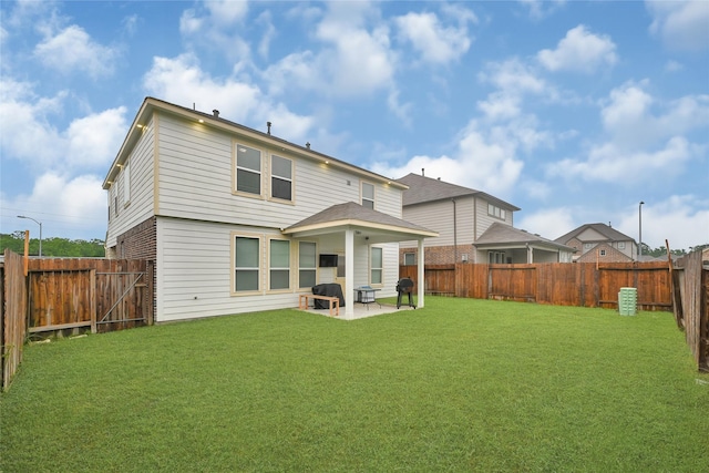 11346 Cascading Stream Way, Houston, TX 77044 - back of property with a patio area and a fenced backyard