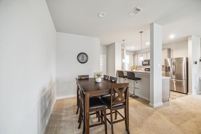 2322 Honey Heights Ln, Fresno, TX 77545 - dining room featuring light carpet and recessed lighting