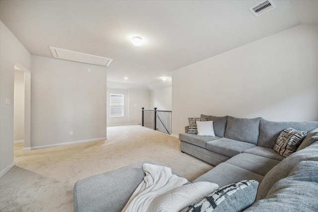 2322 Honey Heights Ln, Fresno, TX 77545 - living area with attic access and carpet floors