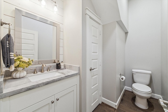 5240 Larkin St, Houston, TX 77007 - bathroom featuring vanity and wood finished floors