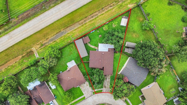 37 Wagon Lane Loop, Angleton, TX 77515 - view of rural area featuring property boundaries highlighted