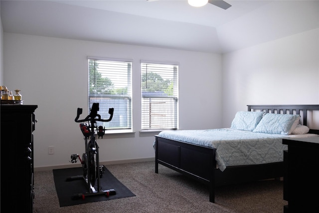 1126 Hyde Lake Ln, Missouri City, TX 77459 - carpeted bedroom with baseboards and a ceiling fan