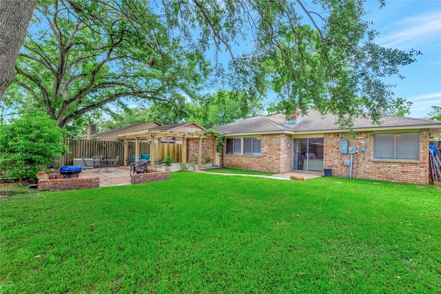 16426 Cavendish Dr, Houston, TX 77059 - back of property featuring a patio and brick siding