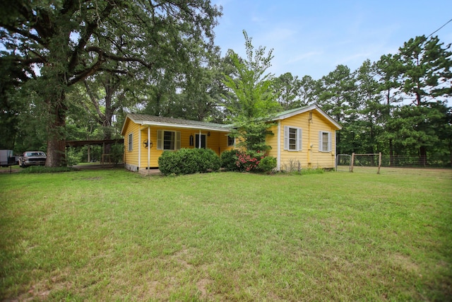 423 Pouland St, Zavalla, TX 75980 - view of front of property with crawl space
