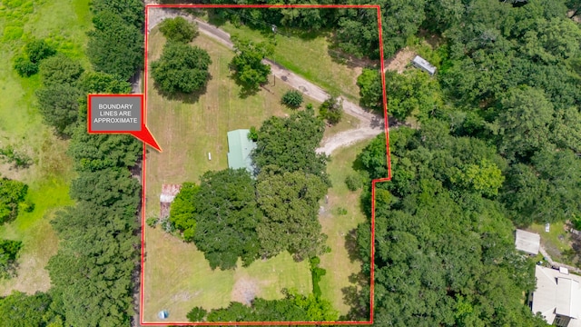 423 Pouland St, Zavalla, TX 75980 - aerial view of property's location with property parcel outlined