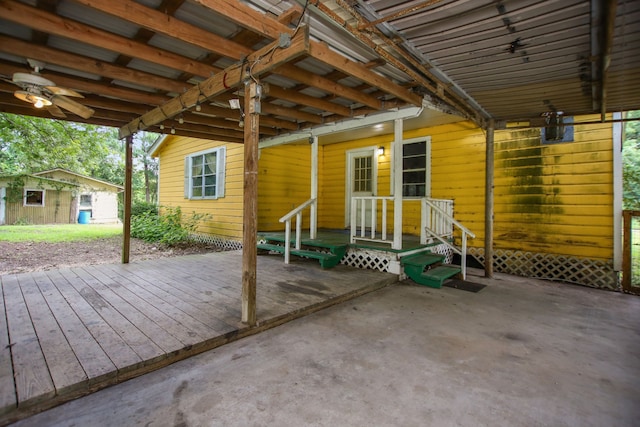 423 Pouland St, Zavalla, TX 75980 - view of patio / terrace with an outdoor structure