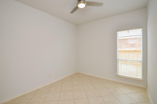 3910 Jade Cove Ln, Sugar Land, TX 77479 - spare room with ceiling fan and light tile patterned floors