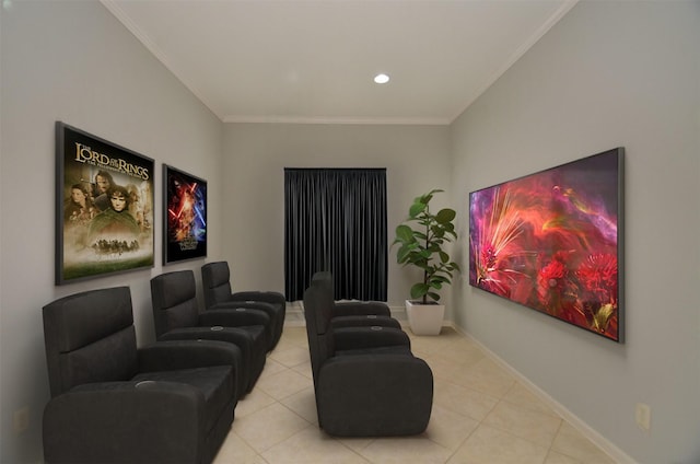 3910 Jade Cove Ln, Sugar Land, TX 77479 - tiled cinema featuring ornamental molding and recessed lighting