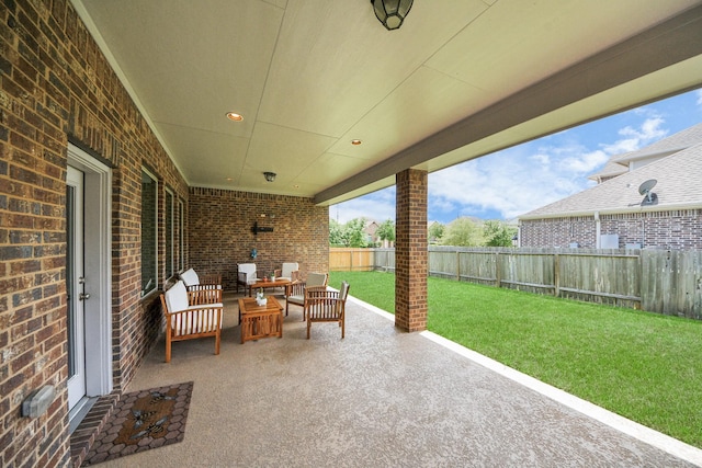 31201 Redwood Manor Ct, Spring, TX 77386 - fenced backyard with a patio