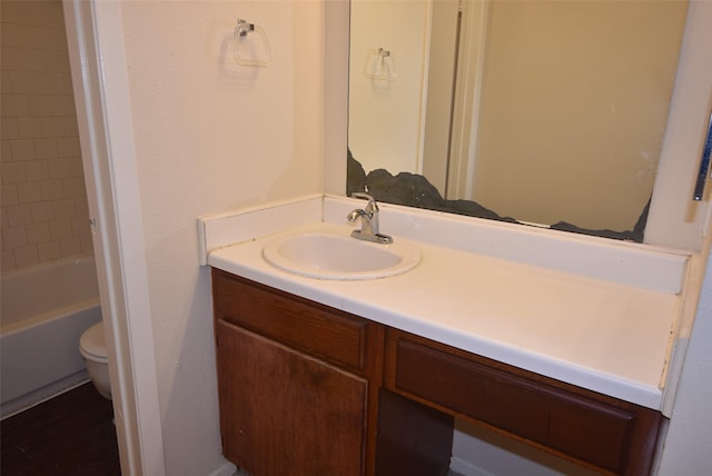 16702 Vista Oak Dr, Houston, TX 77073 - full bathroom featuring vanity and toilet