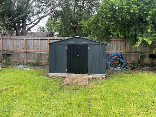 8823 Shadow Crest St, Houston, TX 77074 - view of shed with a fenced backyard
