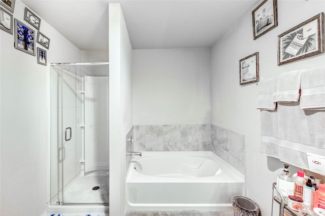 4338 Tulip Oak Dr, Houston, TX 77068 - full bathroom with a garden tub and a shower stall