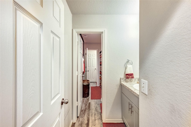 4338 Tulip Oak Dr, Houston, TX 77068 - corridor with wood finished floors