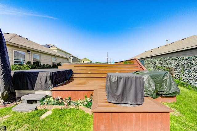 4338 Tulip Oak Dr, Houston, TX 77068 - view of yard with a deck