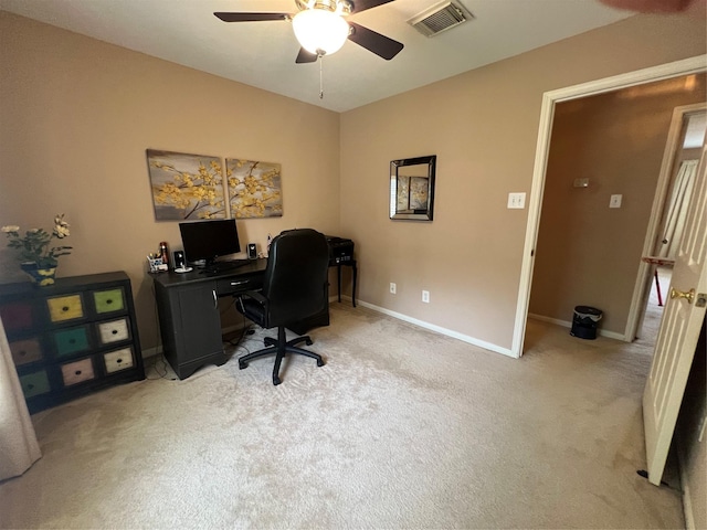 15415 Longhorn Cavern Dr, Sugar Land, TX 77498 - office space with ceiling fan and light colored carpet