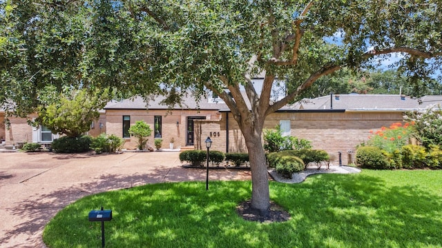 506 Fox Briar Ln, Sugar Land, TX 77478 - single story home with brick siding and a front lawn