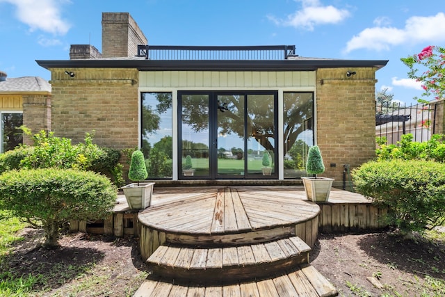 506 Fox Briar Ln, Sugar Land, TX 77478 - view of wooden terrace