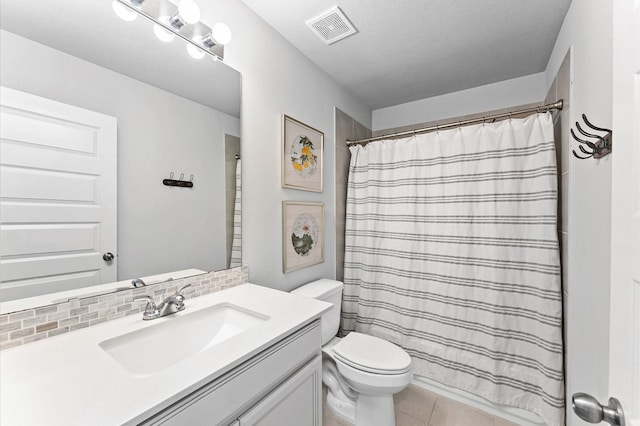 32647 Turning Springs Dr, Fulshear, TX 77423 - bathroom featuring vanity, tile patterned flooring, and a shower with curtain