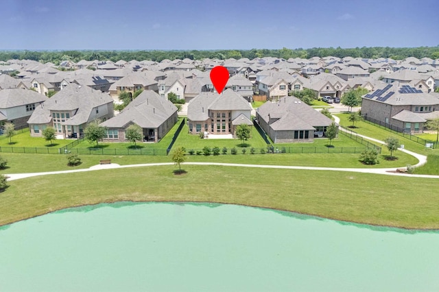 32647 Turning Springs Dr, Fulshear, TX 77423 - aerial view of residential area featuring a nearby body of water