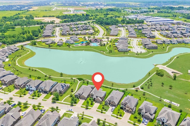 32647 Turning Springs Dr, Fulshear, TX 77423 - aerial view of residential area featuring a nearby body of water