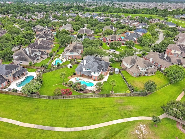 12702 Eagle Ledge Ln, Tomball, TX 77377 - aerial view of residential area featuring a pool area