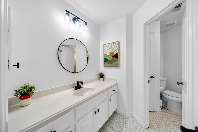 12702 Eagle Ledge Ln, Tomball, TX 77377 - bathroom with vanity and tile patterned floors