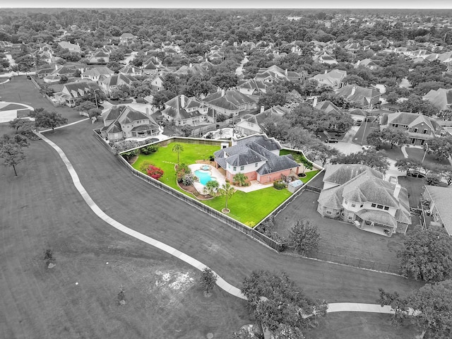 12702 Eagle Ledge Ln, Tomball, TX 77377 - aerial perspective of suburban area featuring property boundaries highlighted