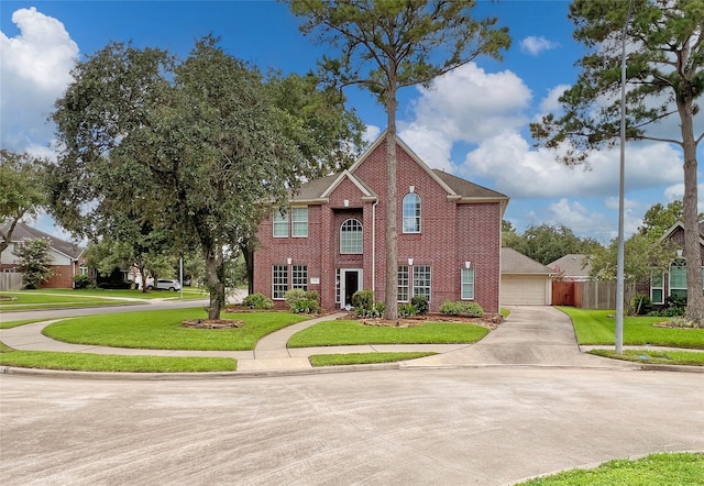 5403 Winlock Trace Ct, Katy, TX 77450 - view of front facade featuring brick siding and a detached garage
