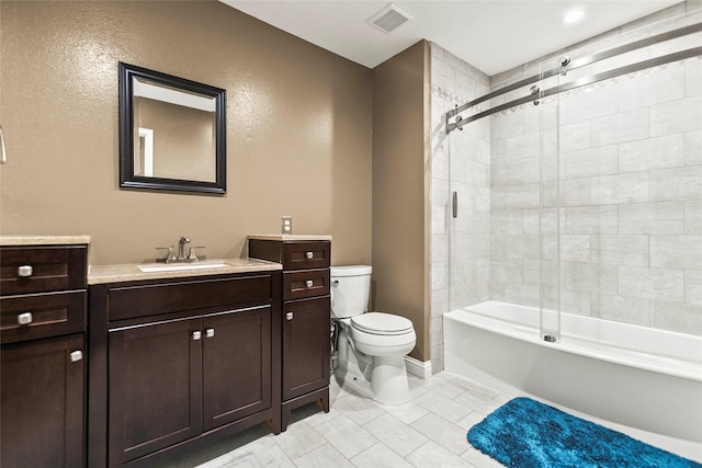 5403 Winlock Trace Ct, Katy, TX 77450 - full bath featuring vanity, combined bath / shower with glass door, and tile patterned flooring