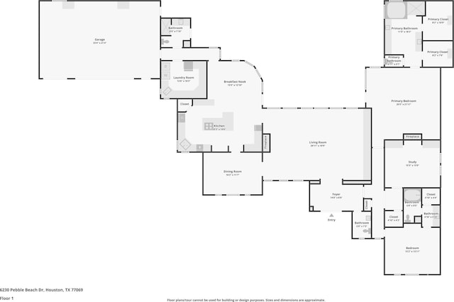 6230 Pebble Beach Dr, Houston, TX 77069 - view of room layout