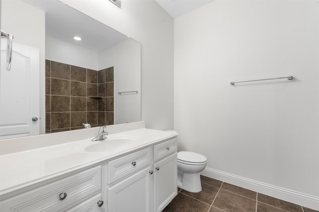 20123 Cascading Falls Blvd, Cypress, TX 77433 - full bath with vanity, a tile shower, and tile patterned floors