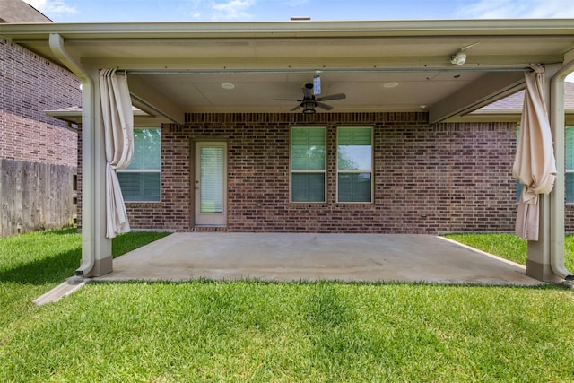 20123 Cascading Falls Blvd, Cypress, TX 77433 - view of patio featuring ceiling fan