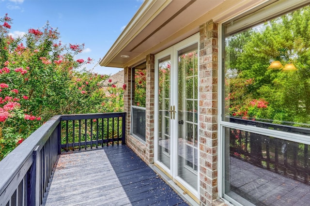 22806 Rachels Manor Dr, Katy, TX 77494 - wooden terrace featuring french doors