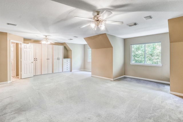 22806 Rachels Manor Dr, Katy, TX 77494 - bonus room featuring a ceiling fan, healthy amount of natural light, and carpet flooring