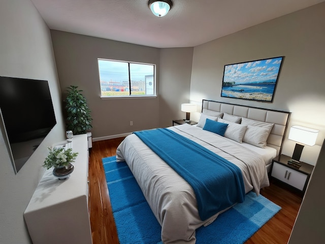 10719 Bellfair Dr, Houston, TX 77072 - bedroom with wood finished floors and baseboards