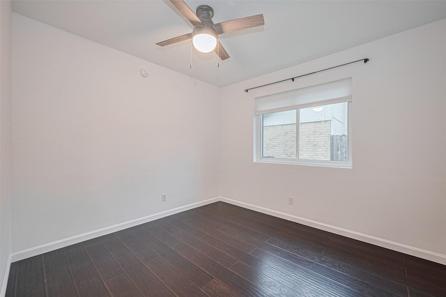 3407 Hillstone Dr, Sugar Land, TX 77479 - unfurnished room featuring ceiling fan and dark wood finished floors