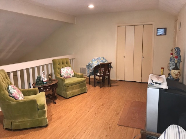 6203 Gladewell Dr, Houston, TX 77072 - sitting room with wood finished floors and recessed lighting