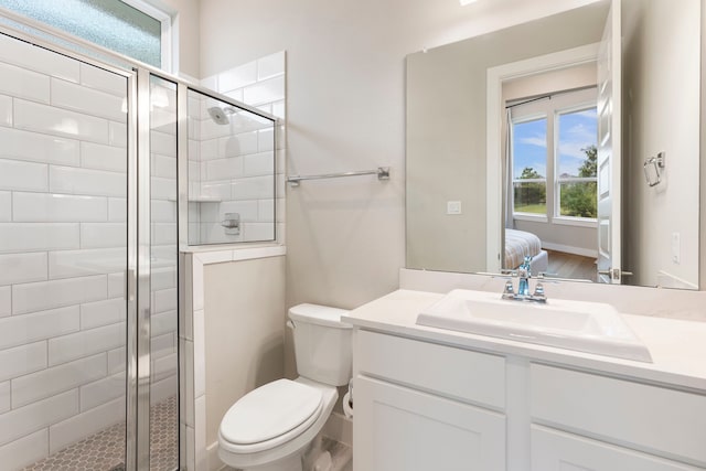 11111 Heartleaf Aster Way, Cypress, TX 77433 - ensuite bathroom featuring vanity and a stall shower