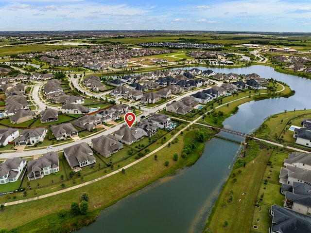 11111 Heartleaf Aster Way, Cypress, TX 77433 - aerial view of property's location with a large body of water and nearby suburban area
