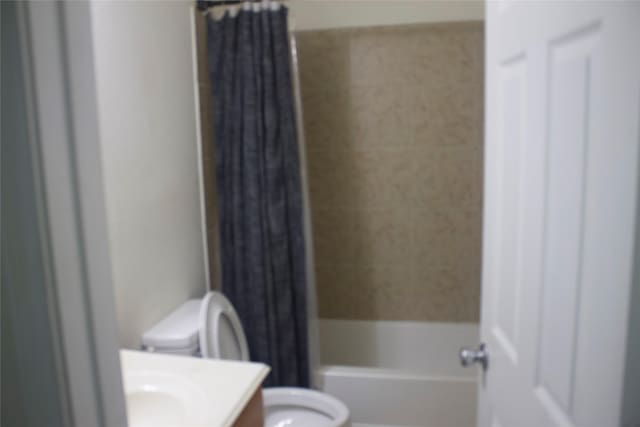 26350 Riley Glen Dr, Richmond, TX 77406 - full bath with vanity and shower / bath combo with shower curtain