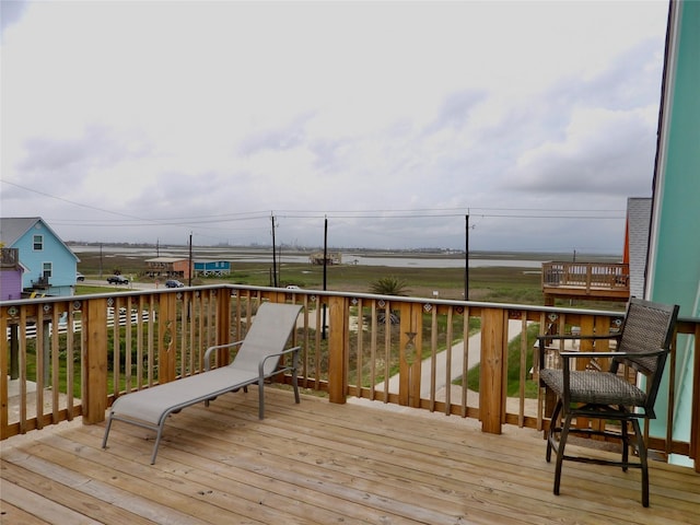 110 Pelican Pl, Surfside Beach, TX 77541 - view of wooden terrace