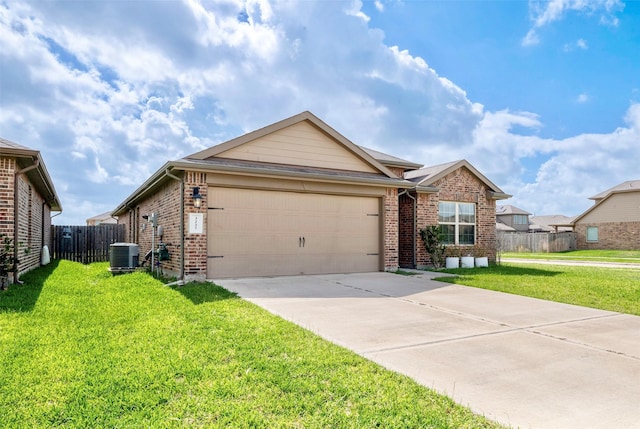 3227 Zephyr Park Ln, Katy, TX 77494 - ranch-style home featuring brick siding, an attached garage, and driveway