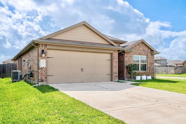 3227 Zephyr Park Ln, Katy, TX 77494 - ranch-style home with brick siding, driveway, and an attached garage