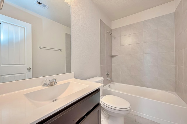 3227 Zephyr Park Ln, Katy, TX 77494 - bathroom featuring vanity, shower / washtub combination, and tile patterned floors