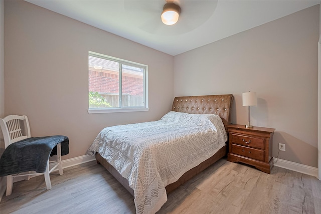 6507 Pinewood Trace Ln, Houston, TX 77041 - bedroom featuring light wood-type flooring and ceiling fan